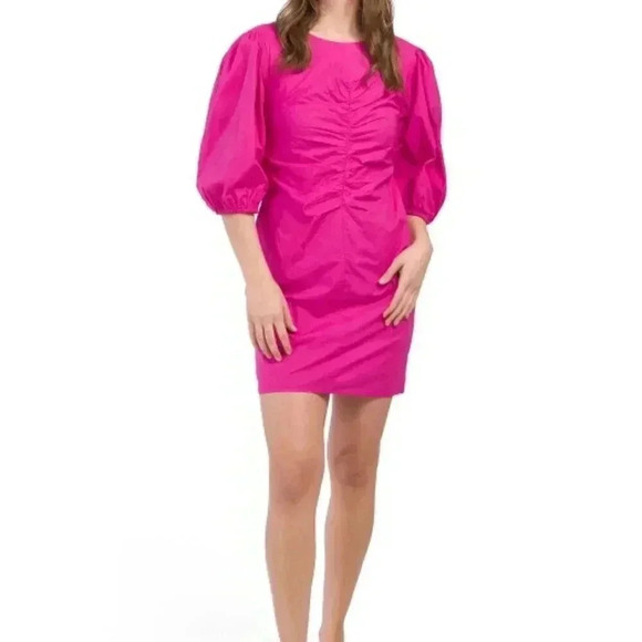 Hope Mini Dress (Color: Raspberry) - Picture 1 of 2